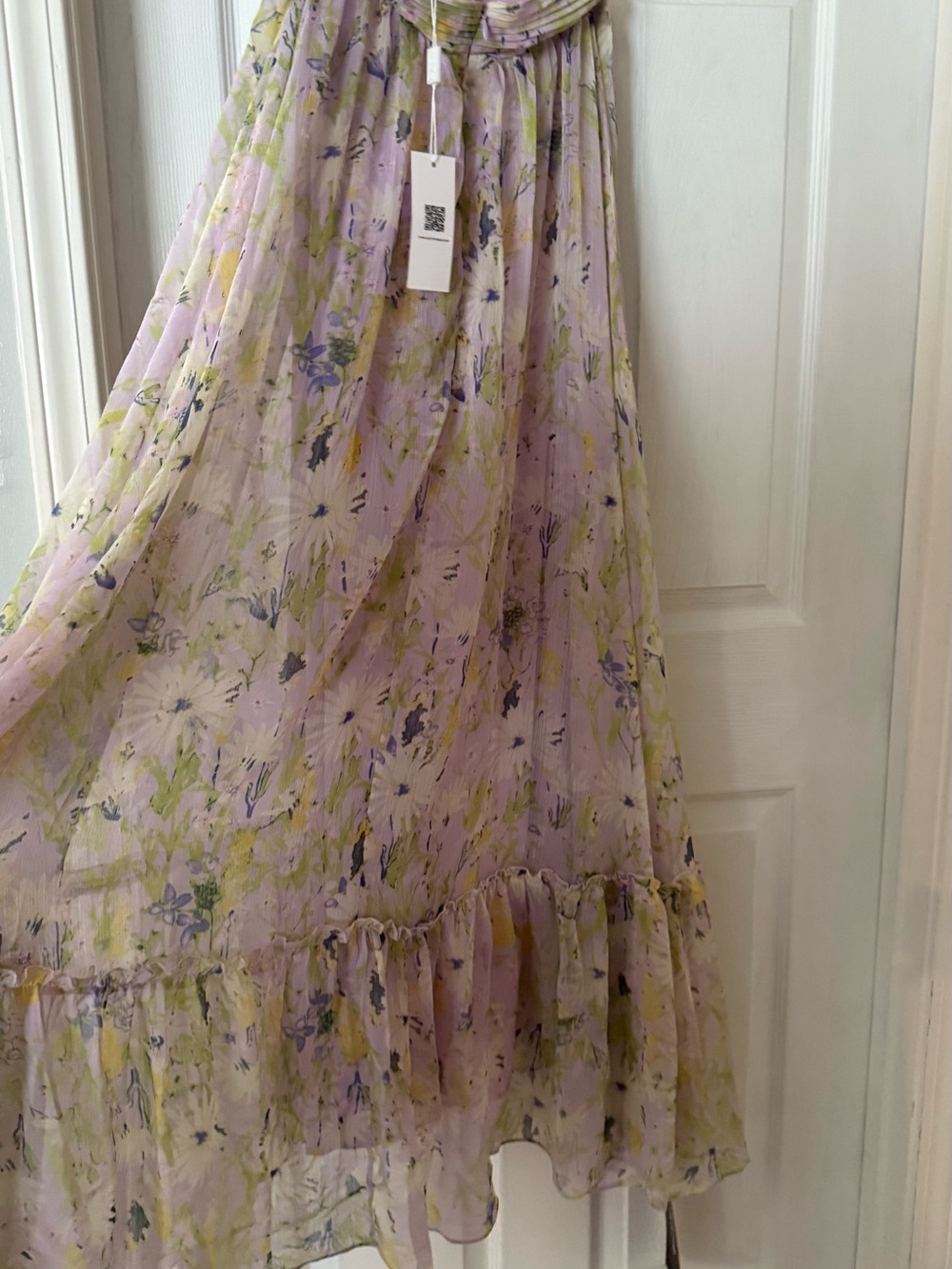 Astr Lavender Floral Maxi Dress with Yellow & Green Accents - Picture 11 of 11